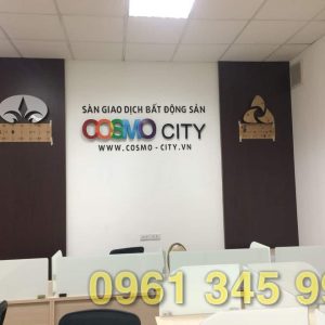 Biển hiệu sàn giao dịch bất động sản Cosmo City