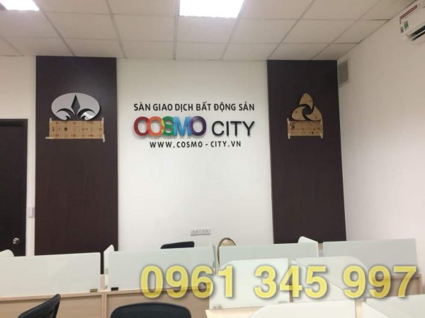 Biển hiệu sàn giao dịch bất động sản Cosmo City