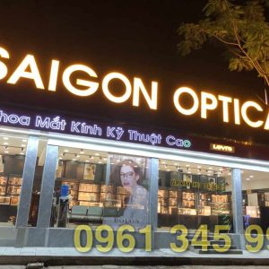 Bảng hiệu Alu - chữ mica- đèn led
