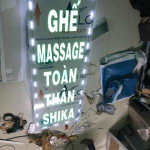 Bảng hiệu Mica - Chữ nổi - Đèn Led