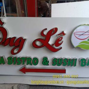 Bảng hiệu chữ nổi Mica giá rẻ - uy tín