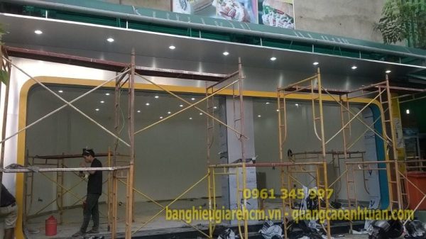 Thiết kế thi công bảng hiệu mặt tiền cửa hàng-trung tâm đẹp