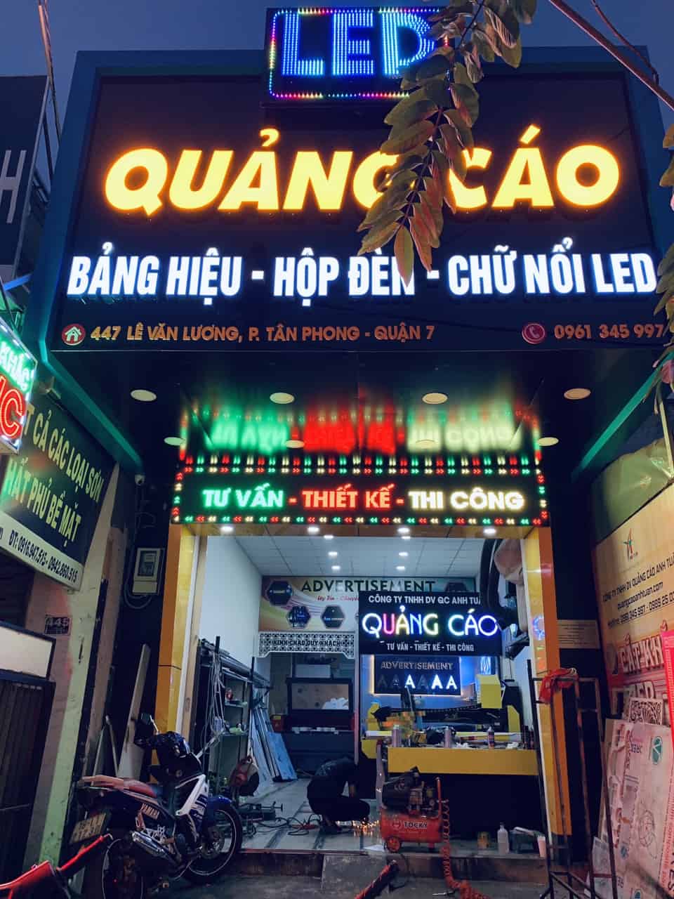 Làm bảng hiệu quảng cáo quận Bình Tân