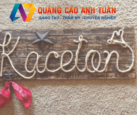 Cách Làm Bảng Hiệu Quảng Cáo Bằng Dây Thừng Cực Kì Đơn Giản