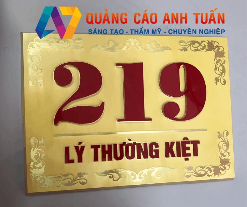 Làm Biển Số Nhà Quận 7 Bằng Mica – Inox