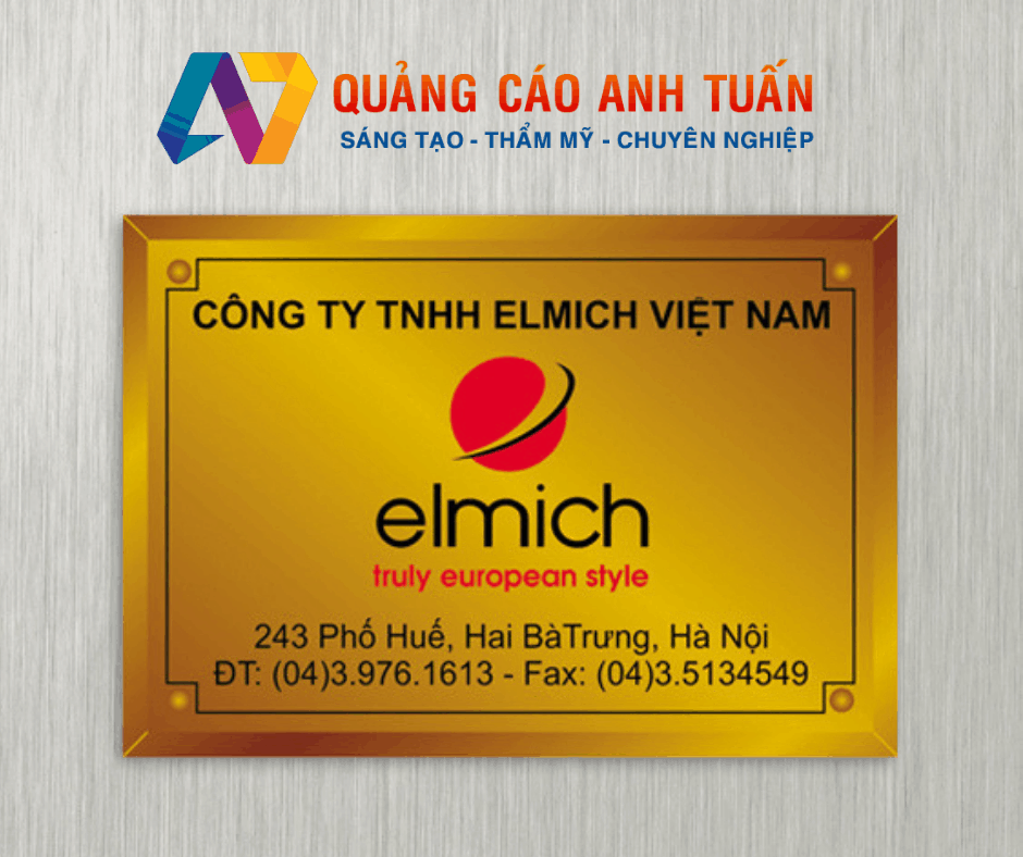 Làm Bảng Tên Công Ty Inox Thông Dụng Nhất 2019