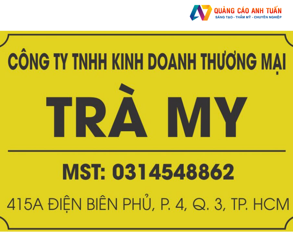 Cách Làm Bảng Tên Công Ty Mica Đơn Giản Nhưng Bắt Mắt