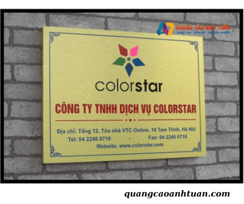 Các Chất Liệu Chuyên Làm Bảng Tên Công Ty Hiệu Quả Tại TP.HCM