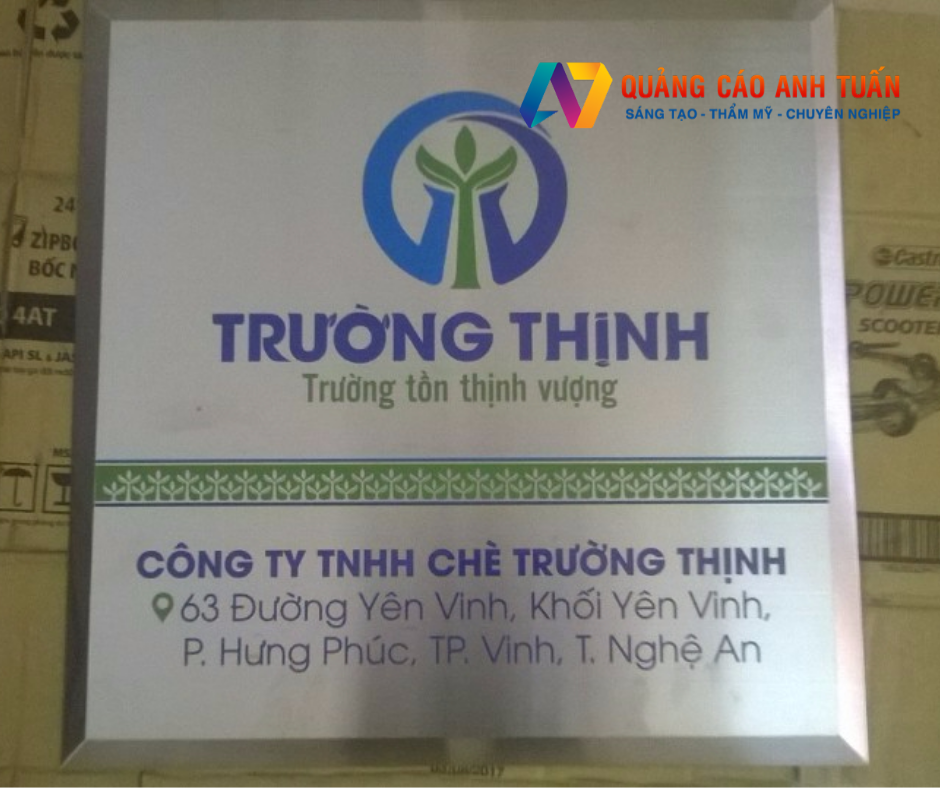 Bảng Tên Công Ty Đẹp Hơn Với Các Chất Liệu Phổ Biến Này
