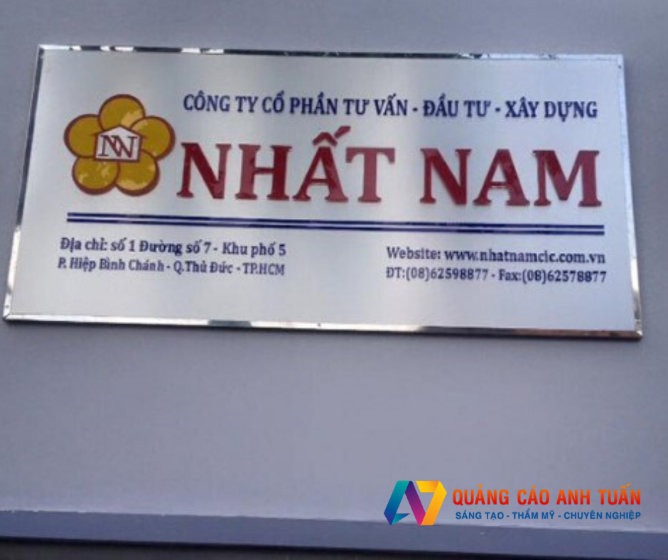 Làm Bảng Tên Công Ty Mica Thu Hút Và Ấn Tượng Nhất