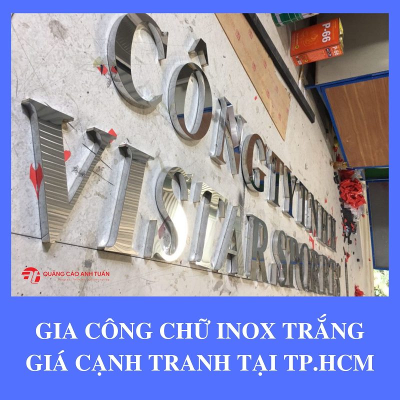 Chữ innox trắng