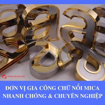 gia công chữ nổi mica