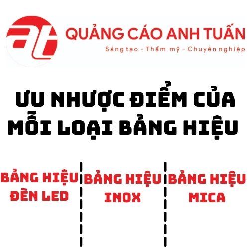Ưu Nhược Điểm Của Mỗi Loại Bảng Hiệu Quảng Cáo Mà Bạn Cần Biết