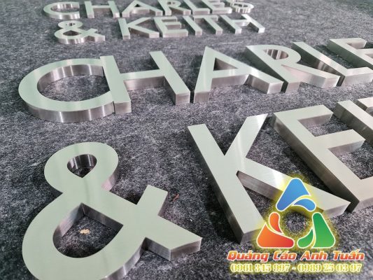 Chữ Nổi Inox - Ưu Điểm Nổi Trội Về Vật Liệu