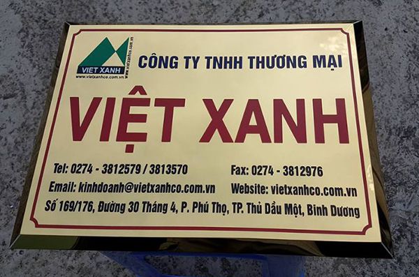 Mộ số bảng tên công ty, bảng văn phòng