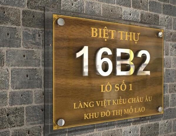 Cách lắp đặt bảng số nhà đúng cách