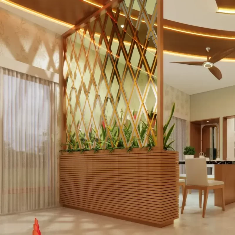 Thiết Kế Vách Ngăn Sảnh 10 Mẫu Đẹp