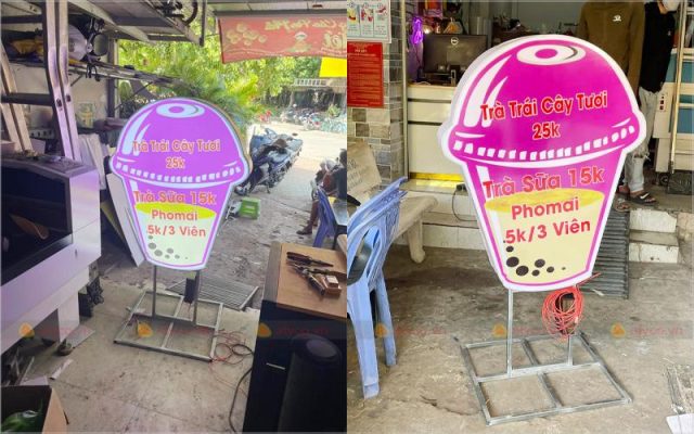 Sản xuất bảng hiệu từ cây theo đơn đặt hàng
