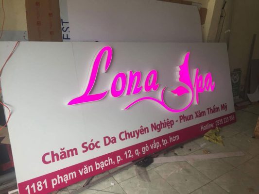 Sản xuất bảng hiệu mặt tiền