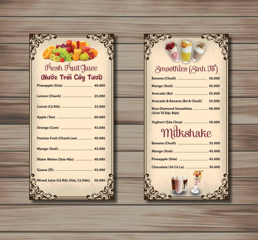 7 sai lầm khi biên soạn và thiết kế menu